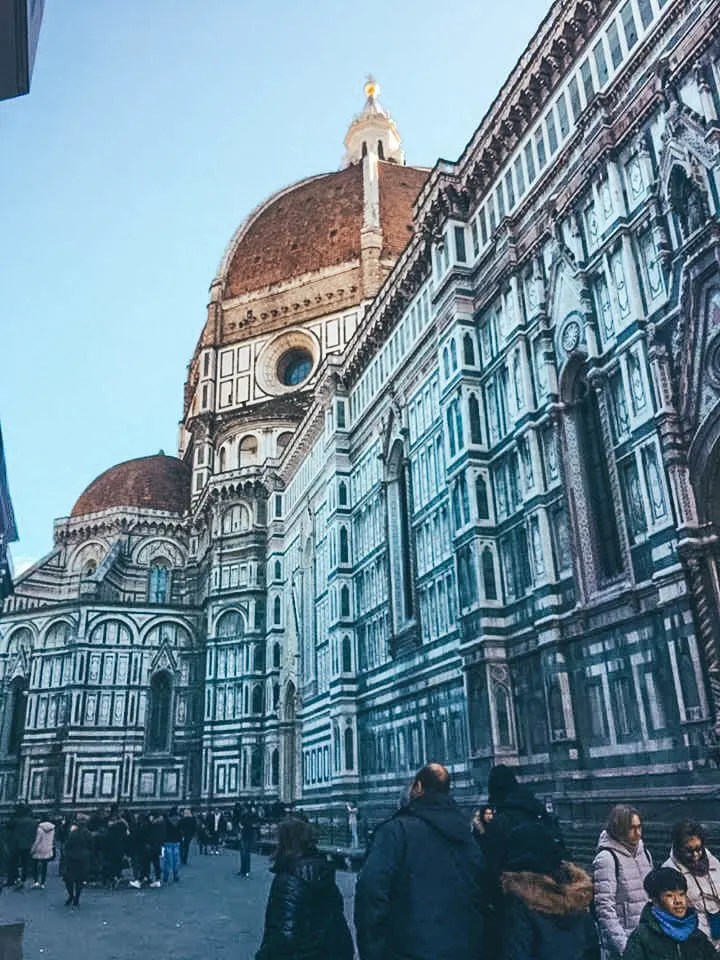 Getting up close to the majestic Duomo of Florence