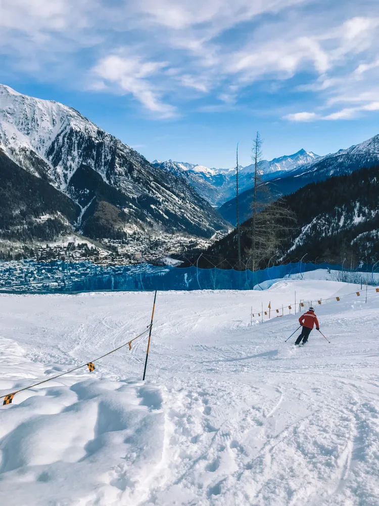 Skiing in Courmayer - one of the most famous ski resorts in Italy