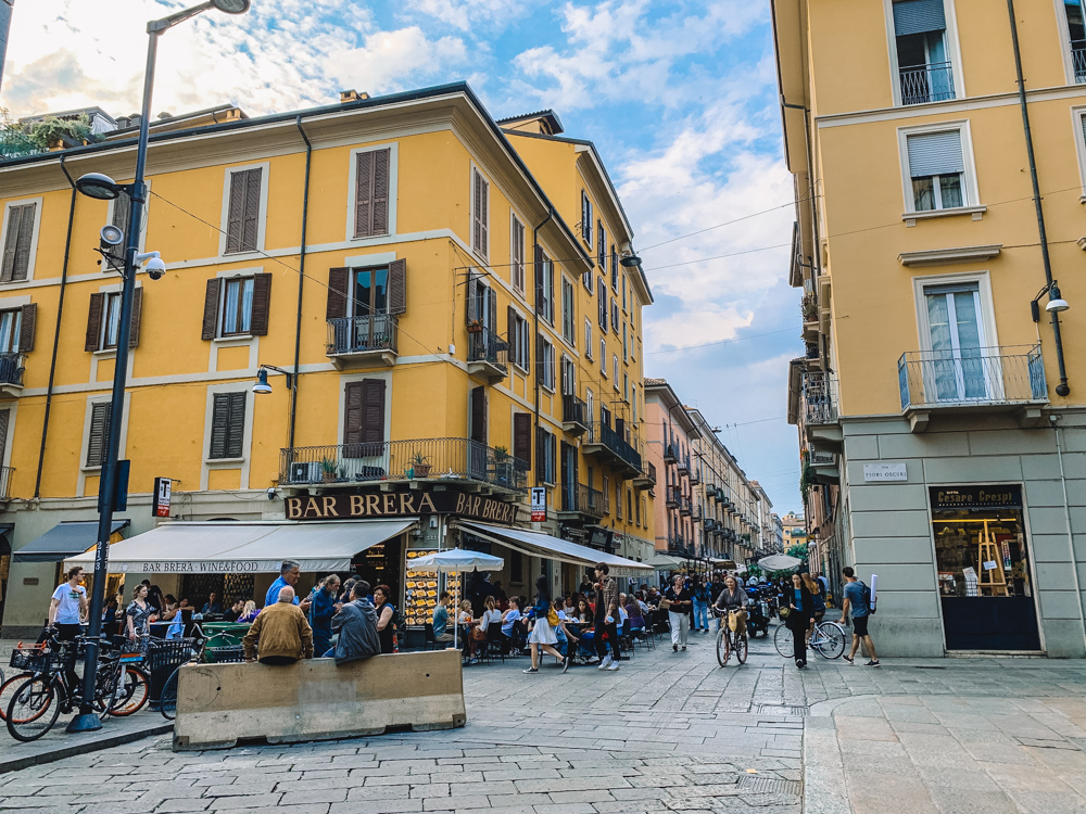 Exploring Brera neighbourhood in Milan, Italy