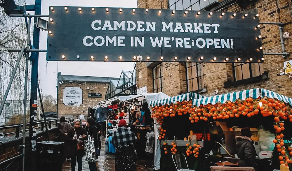 Camden Market in London, UK
