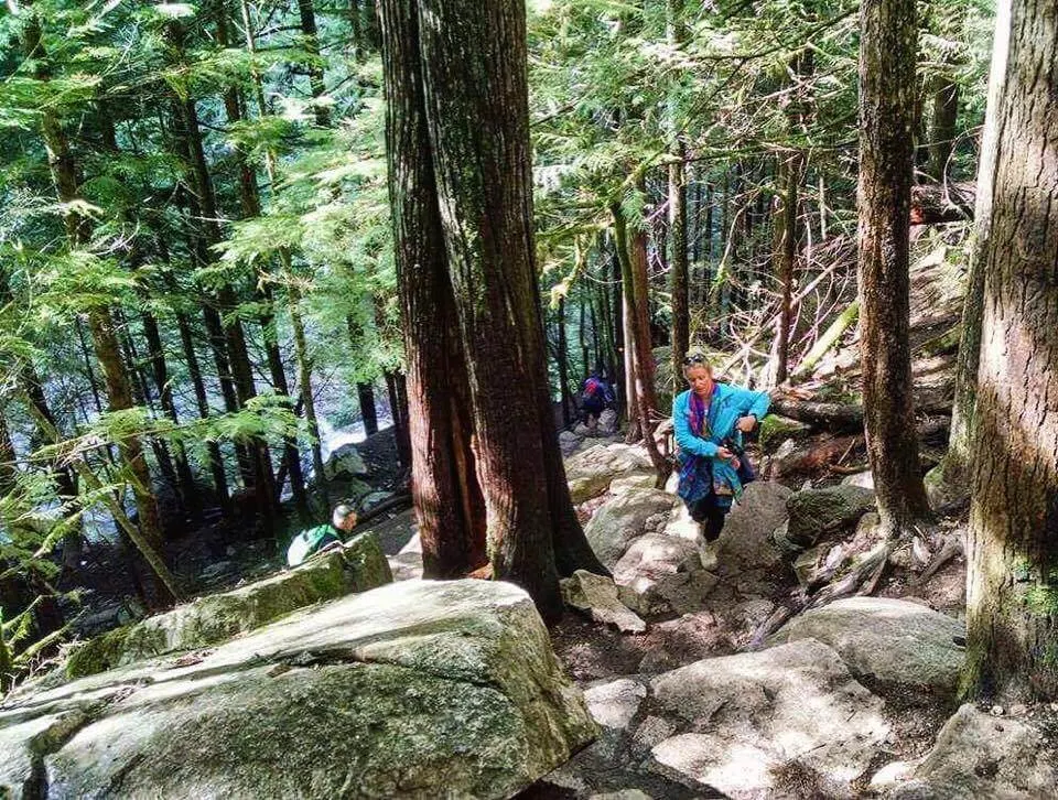 Hiking up the First Peak at Stawamus Chief Provincial Park