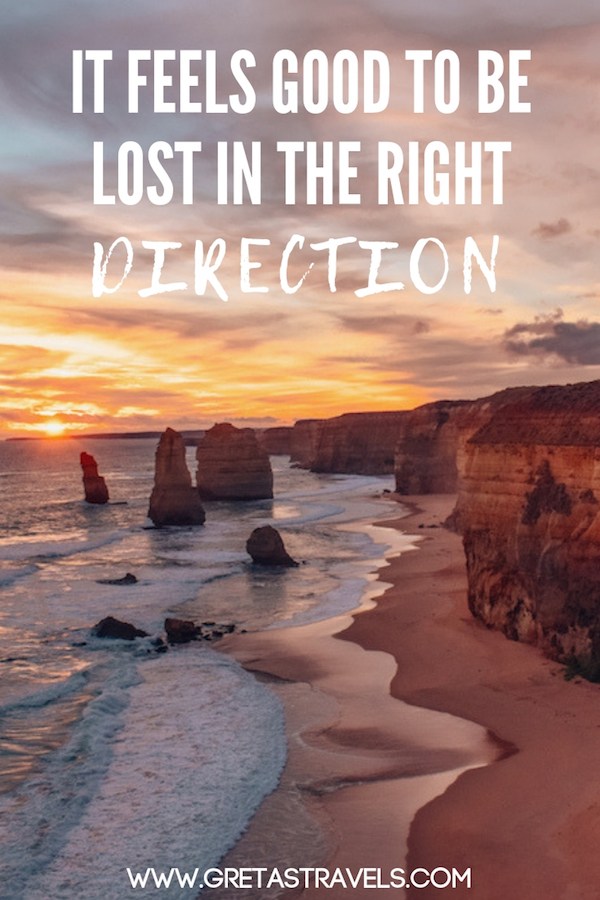 "It feels good to be lost in the right direction" Discover the 55 best travel quotes for travel inspiration #travelquotes #quotes #inspirationalquotes #travel #adventurequotes #quotesabouttravel