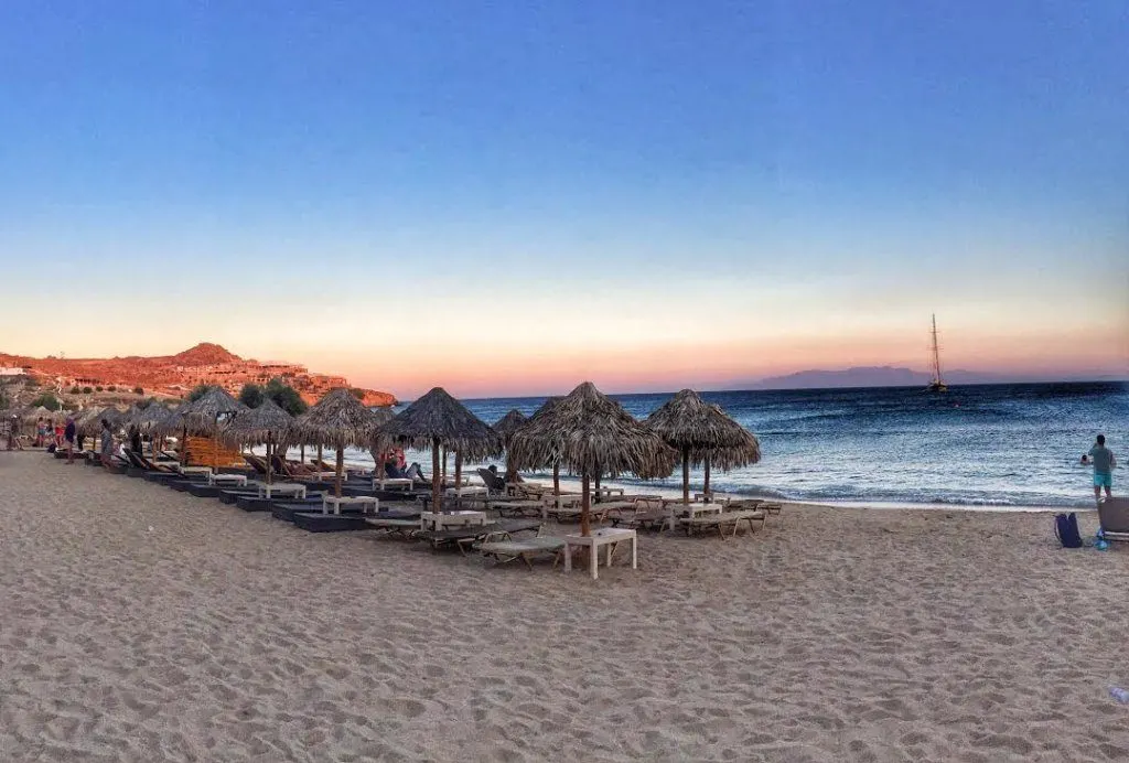 Paradise Beach in Mykonos, by Seven Day Weekender