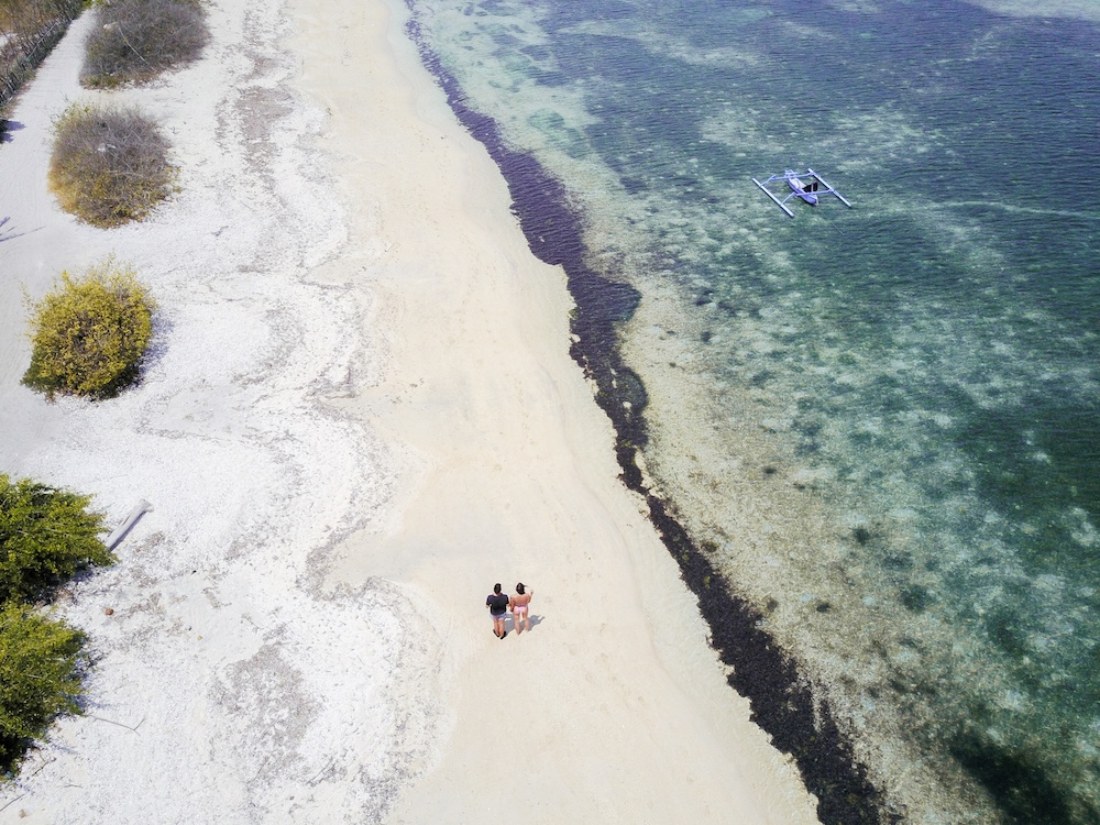 One of the beaches in Gili Air, photo by Beach Addicted