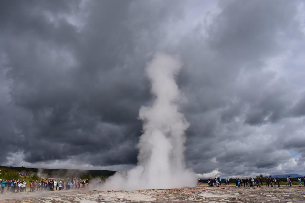 Strokkur geyser erupting