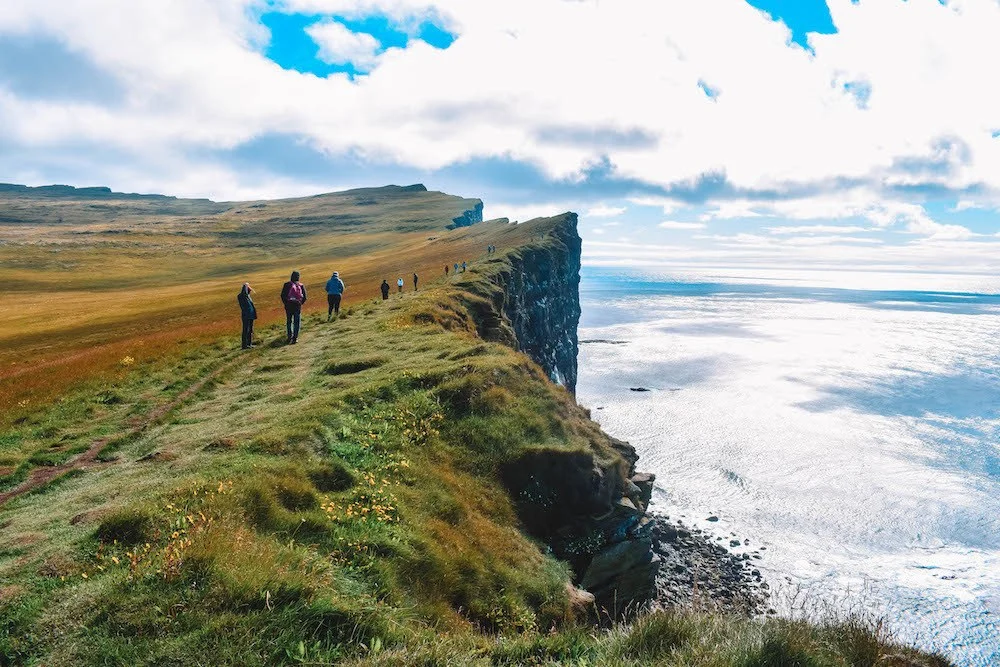 The cliffs of Latrabjarg, a must see in our Iceland Westfjords itinerary