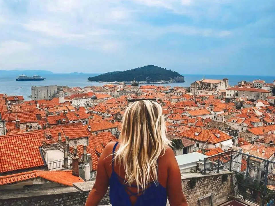 View over the rooftops of Dubrovnik from the Old Town walls - a great extension to any Split itinerary!
