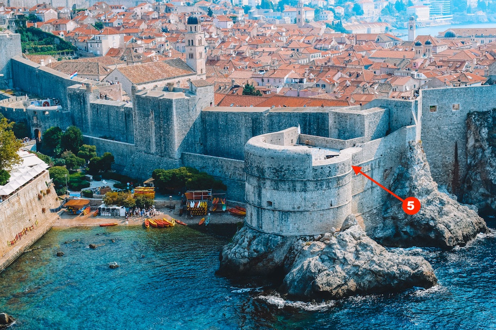Fort Bokar, one of the Game of Thrones filming locations in Dubrovnik