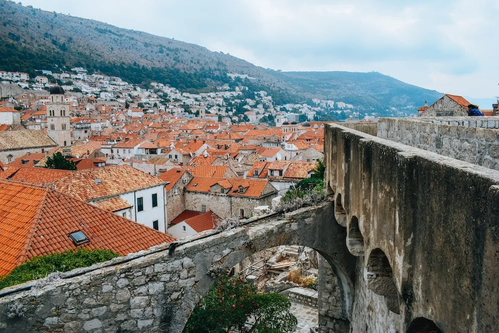 Exploring the Old Town walls in Dubrovnik, Croatia