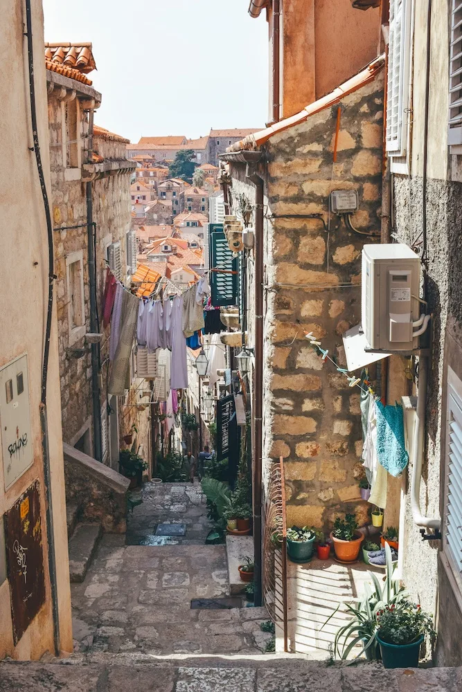 Wandering the streets of the Old Town of Dubrovnik, Croatia