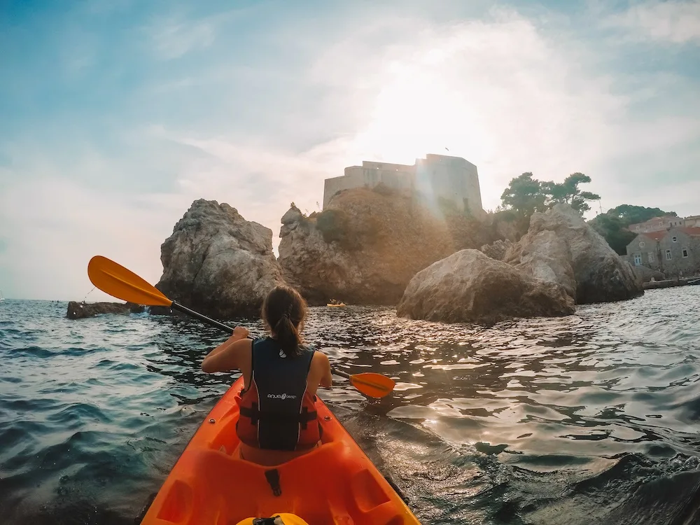 Kayak sunset tour in Dubrovnik, Croatia