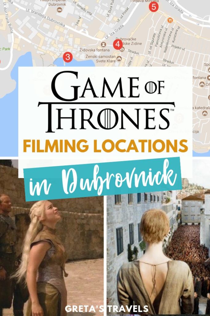 All The Game Of Thrones Filming Locations In Dubrovnik With Map