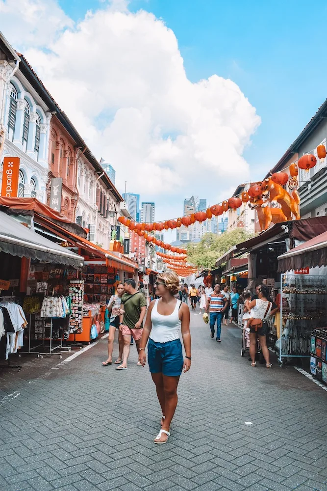 Wandering the streets of Chinatown in Singapore