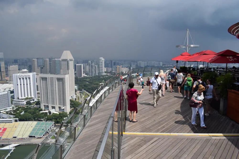 The Sands SkyPark Observation Deck in Singapore