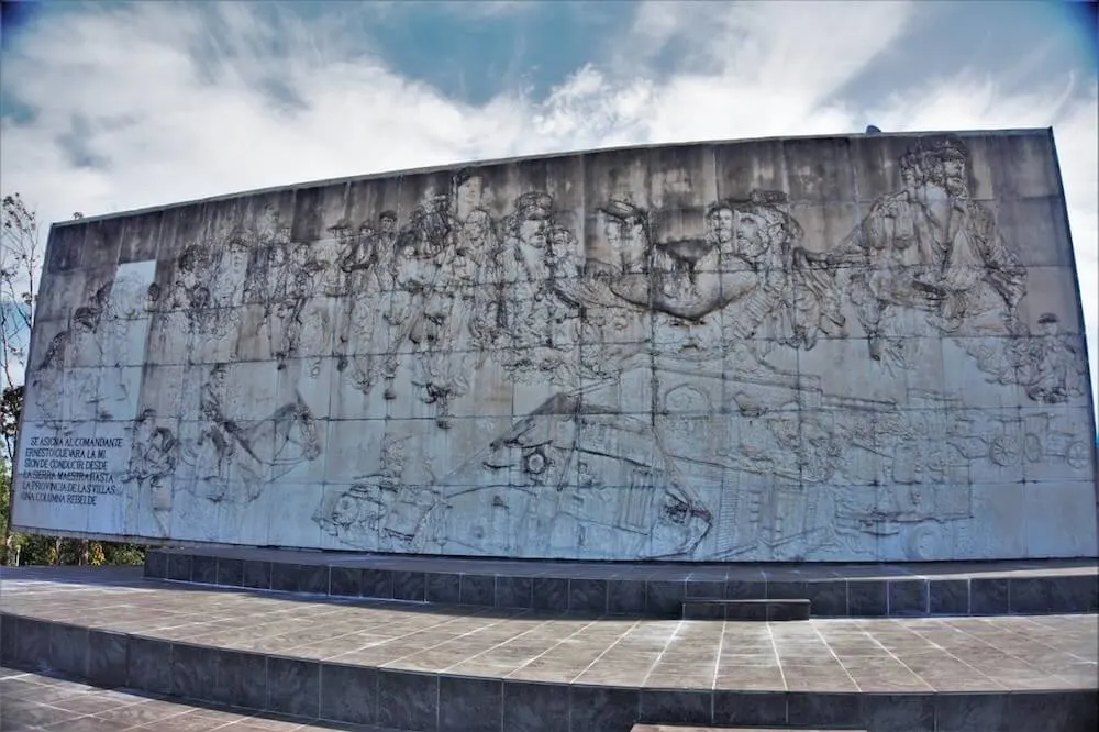 The outside of the Che Guevara mausoleum, photo by Rohan of TalesOfABookpacker.com