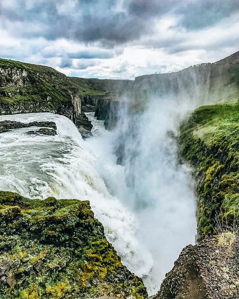 Gulfoss waterfall in the Golden Circle, Iceland