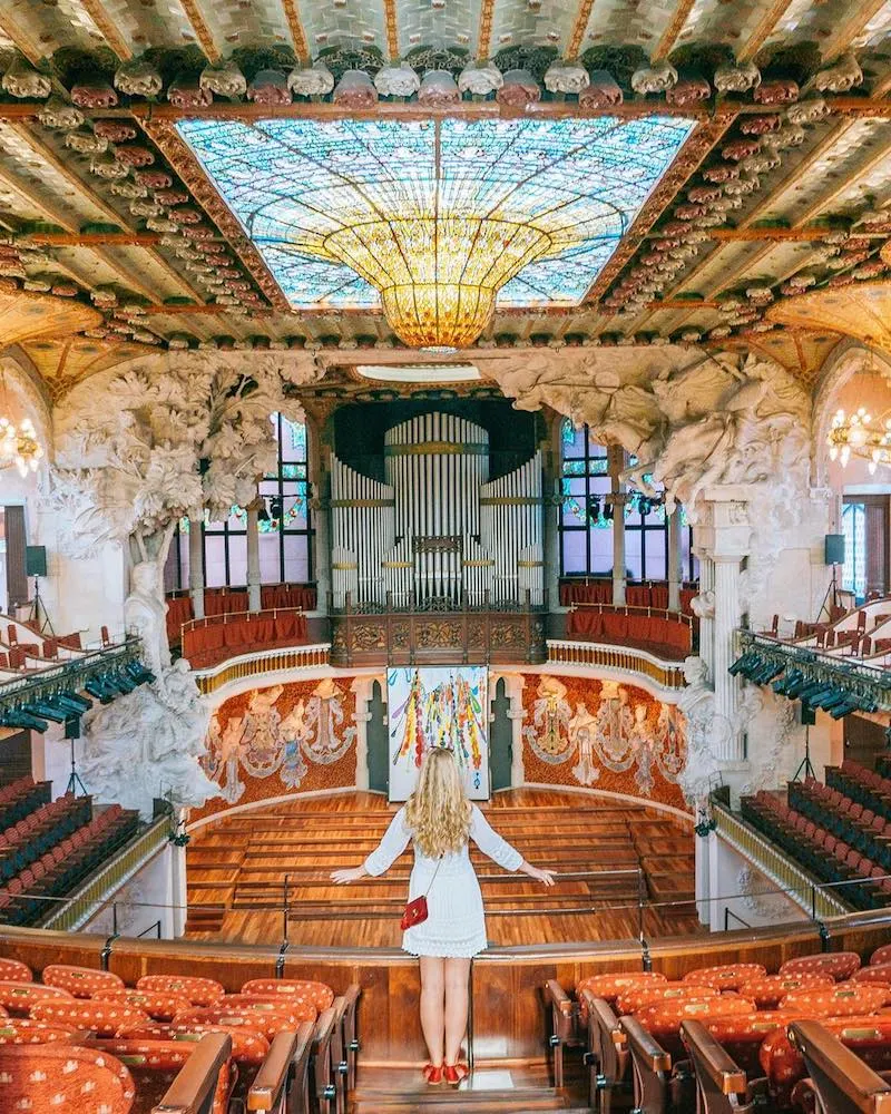 The interior of the Palau de la Musica Catalana - photo by Marta of Where Life Is Great