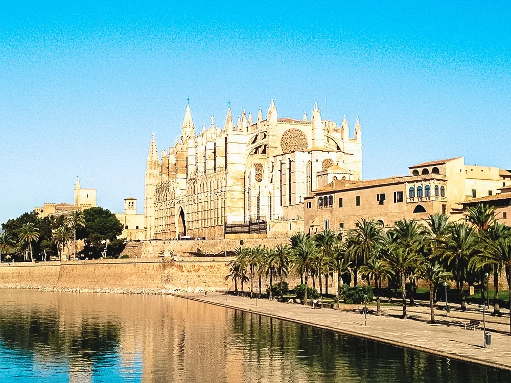 La Seu, the cathedral of Palma de Mallorca in Spain 