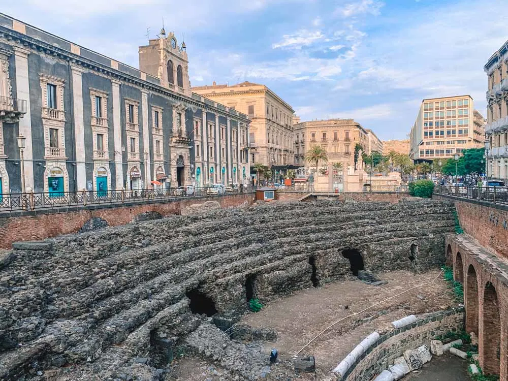 The Roman amphitheatre in Catania