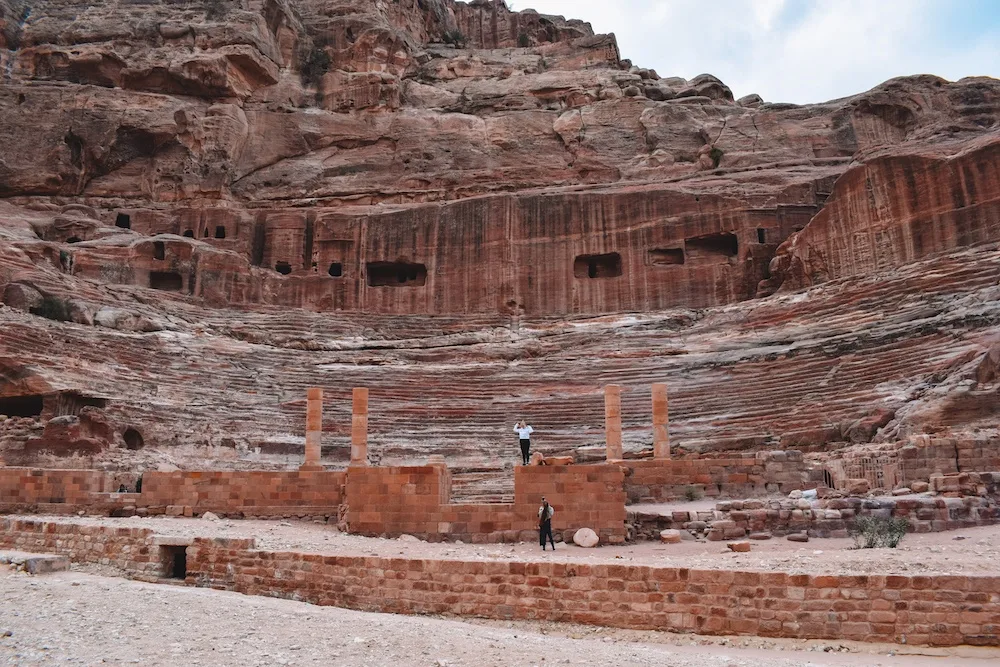 The theatre in Petra, Jordan