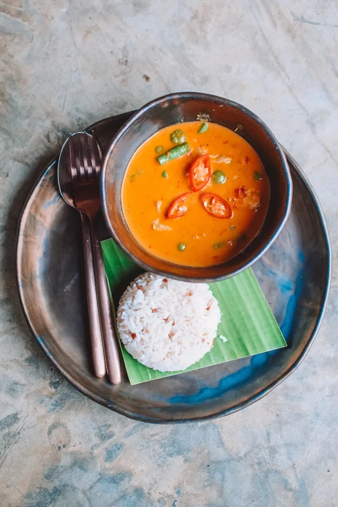 Penang chicken curry - a traditional Thai curry I made at the cooking class in Chiang Mai