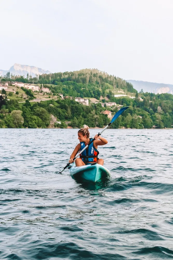 Kayaking in Lake Caldonazzo, Trentino