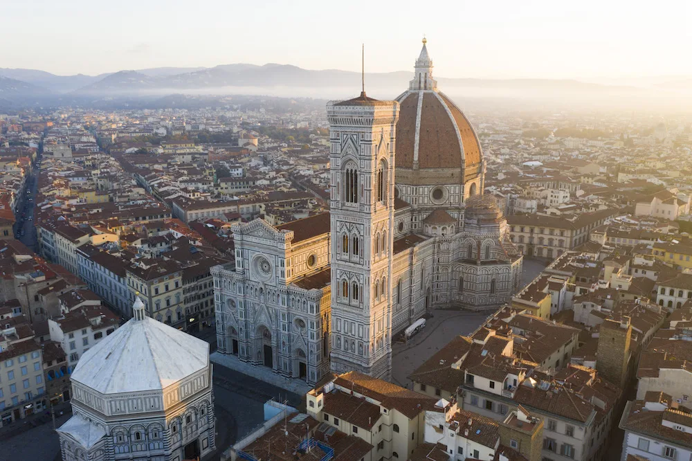 Aerial view of Florence - Photo by Garrit Wes Anderson on Scopio