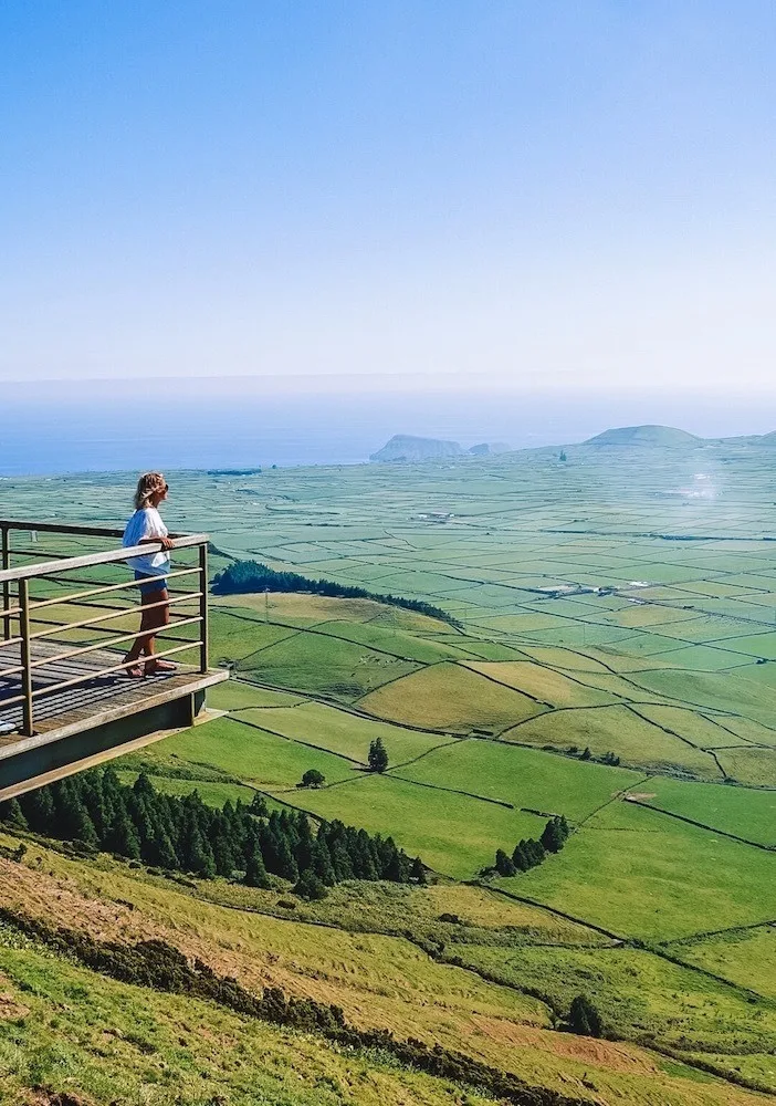 One of the stunning viewpoints on Terceira Island, Azores