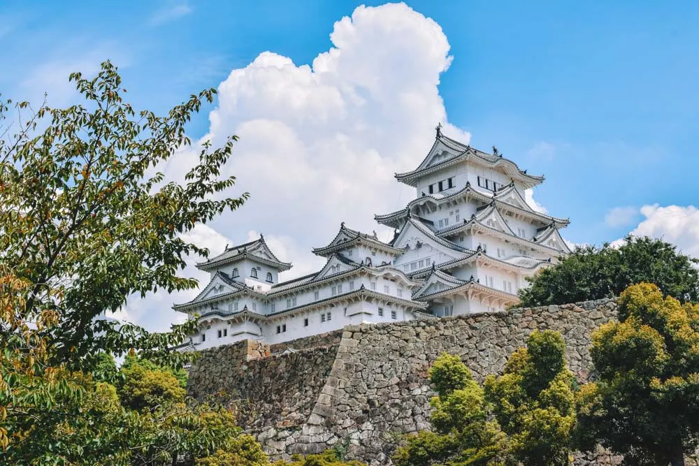 The outside of Himeji Castle