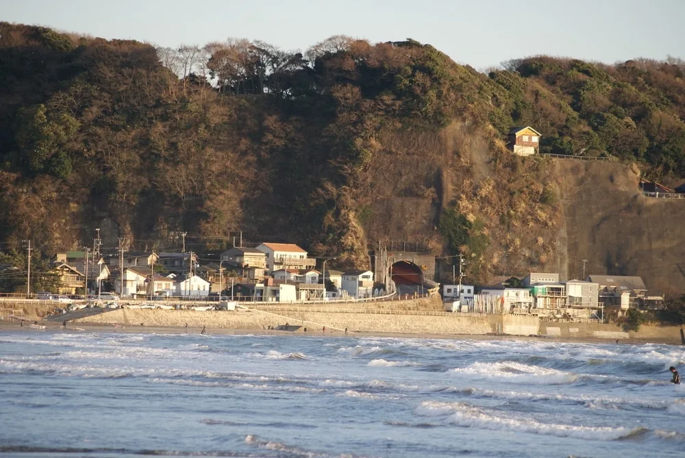 Zaimokuza Beach in Kamakura