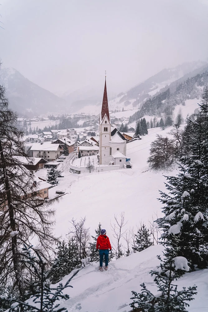 Exploring the surroundings of St Anton am Arlberg in Austria