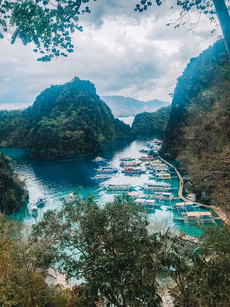 The iconic view over Kayangan Lake that you can see during the Coron Ultimate Tour