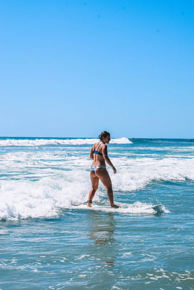 Surfing in Santa Teresa, Costa Rica (in absence of a good Bali surf photo)