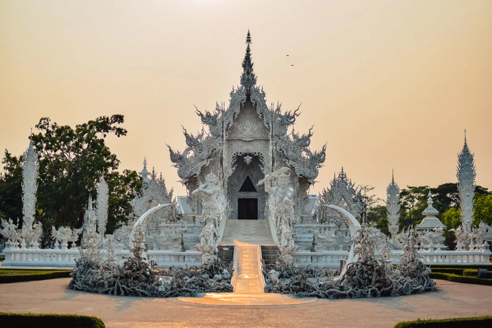 Wat Rong Khun, the famous White Temple in Chiang Rai
