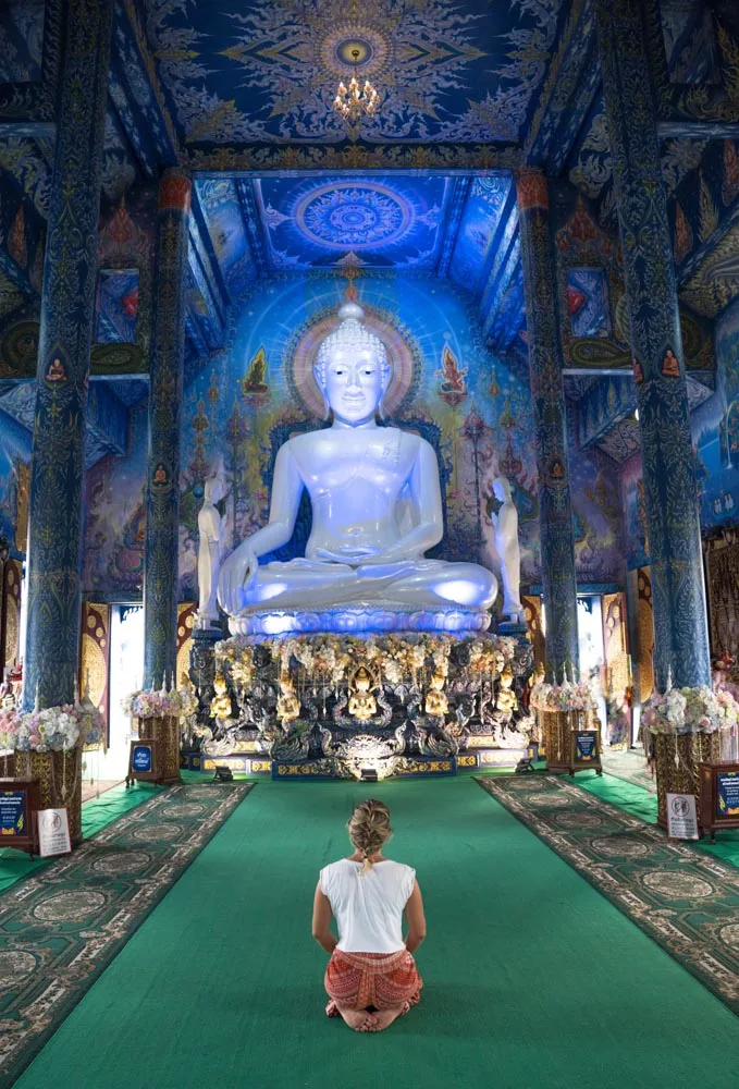 Inside the Blue Temple in Chiang Rai
