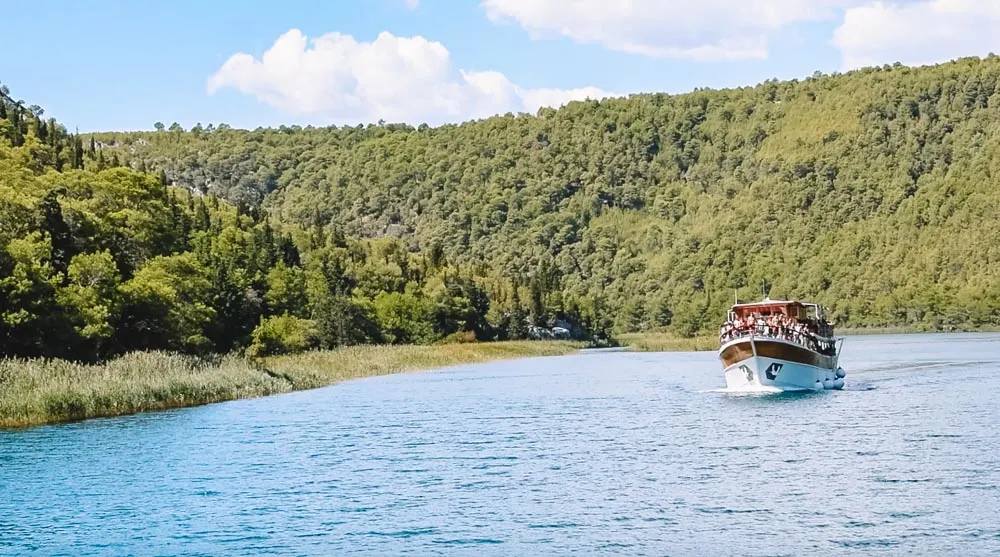 One of the ferries in Krka National Park