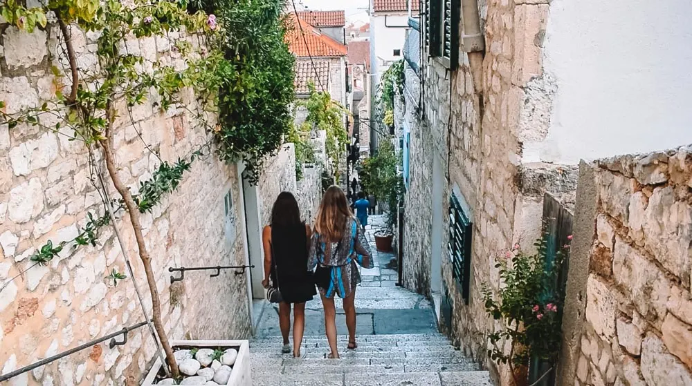 Wandering around the cute streets of Hvar