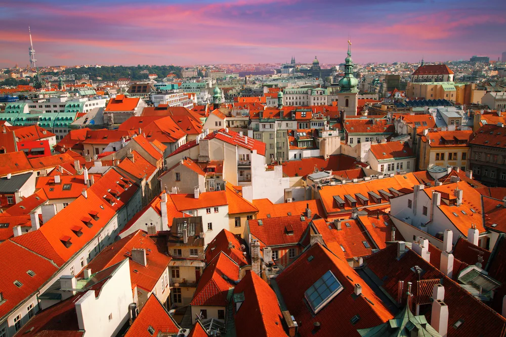 The red rooftops of Prague - Photo by Aliaksei Skreidzeleu on Scopio