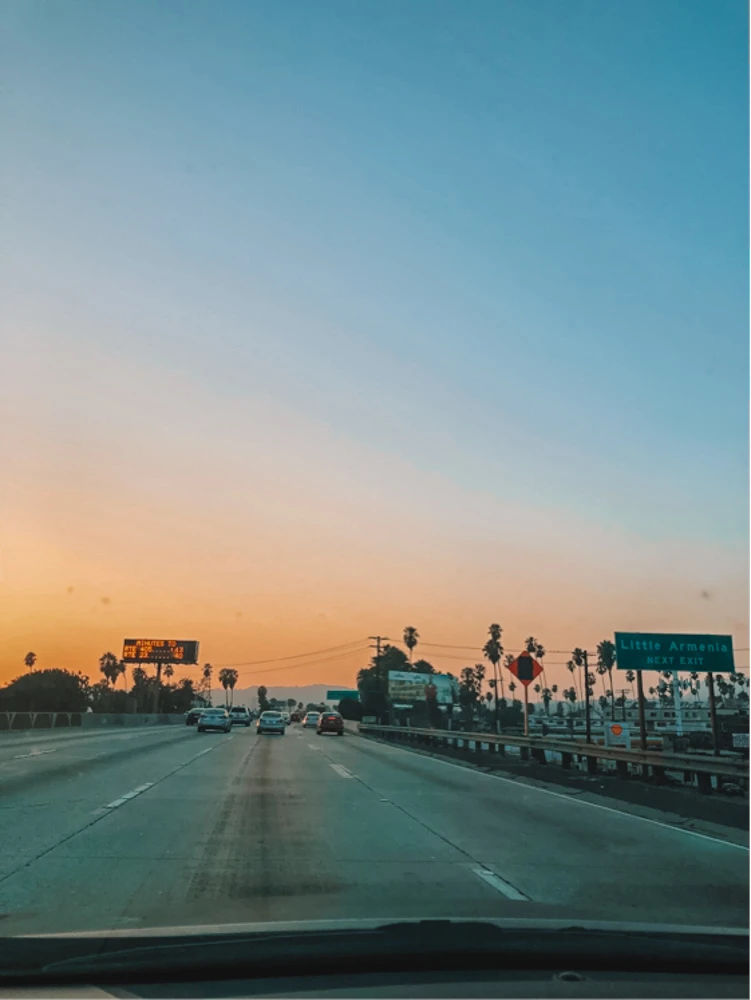 Driving in Los Angeles