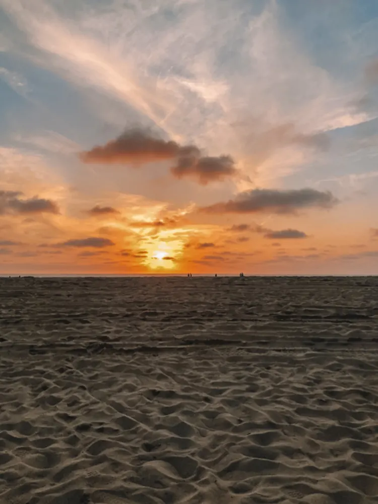 Beautiful beach sunsets in LA