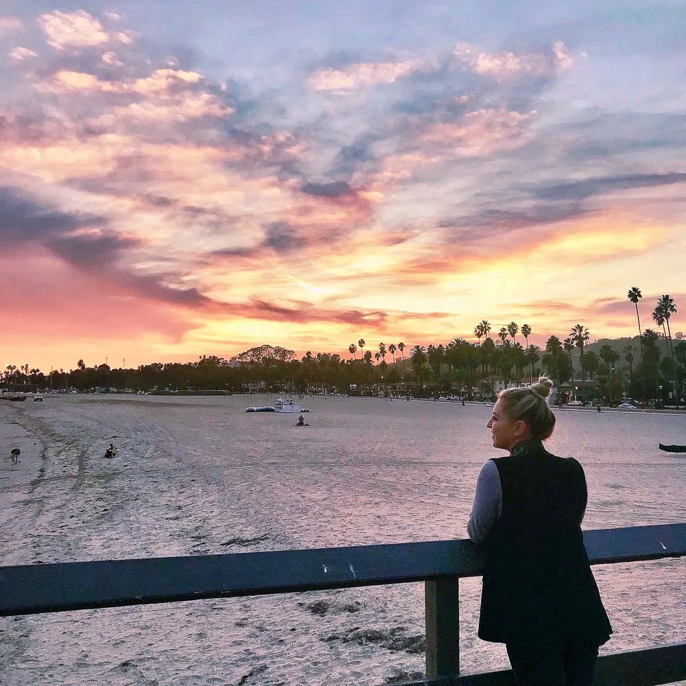 Sunset in Santa Barbara - photo by Passports and Preemies