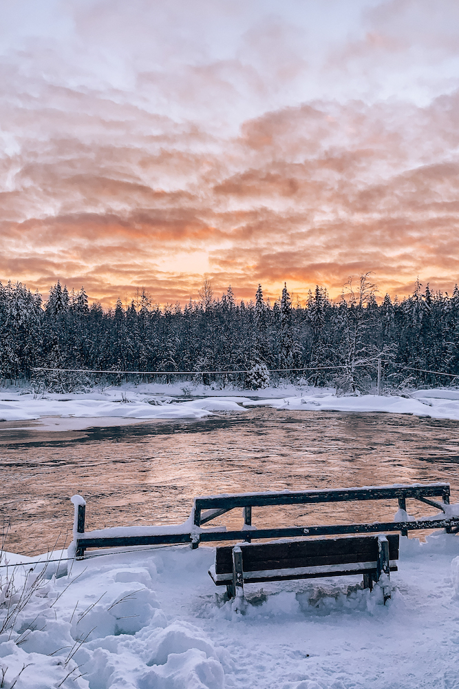 Beautiful landscapes you can see in Lapland in winter
