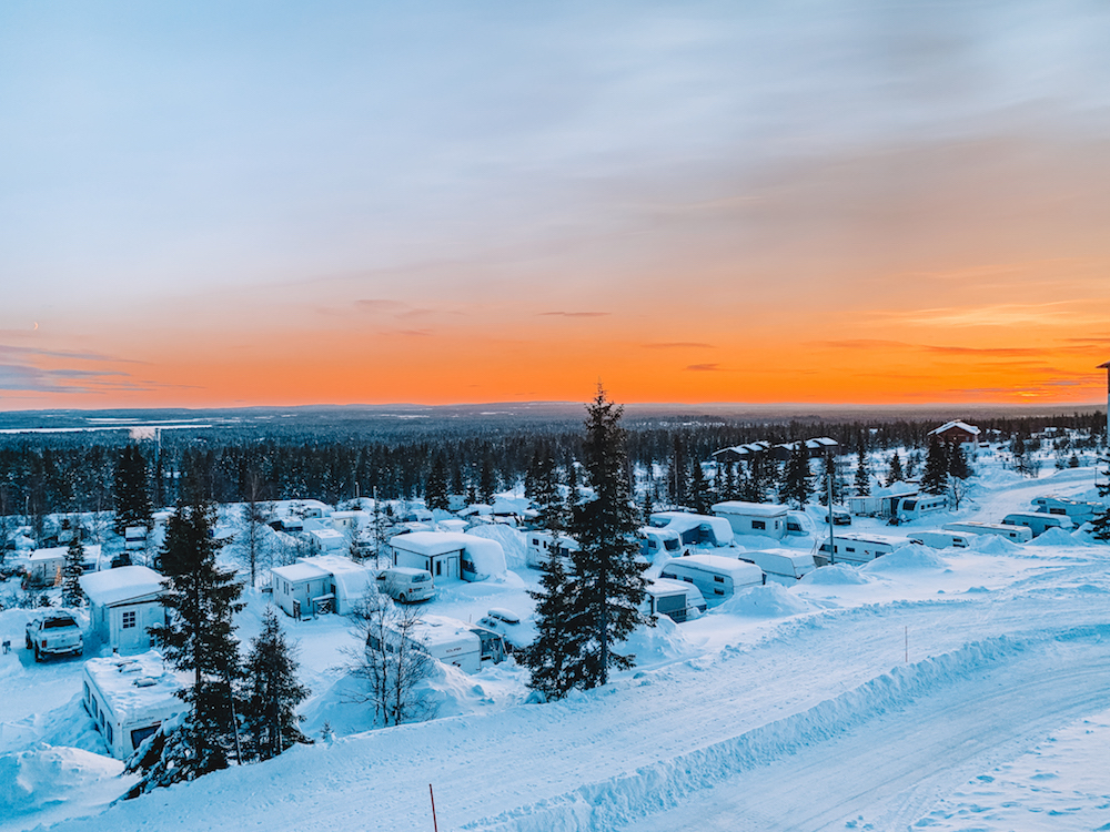 Sunset views from Yllas in Finland