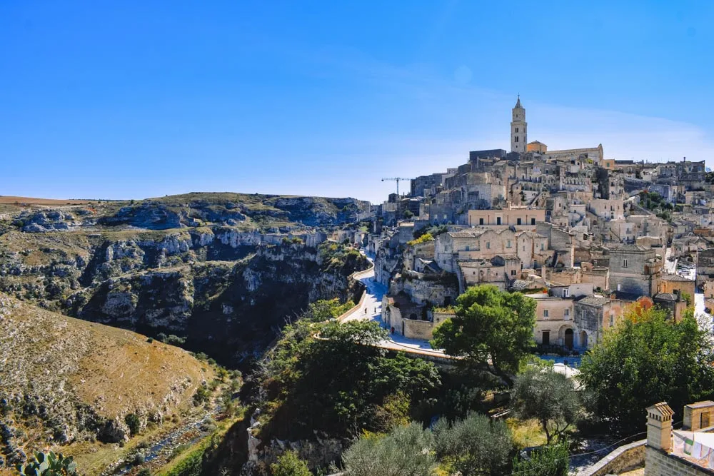 The gorgeous view over Matera from the Convento di Sant’Agostino