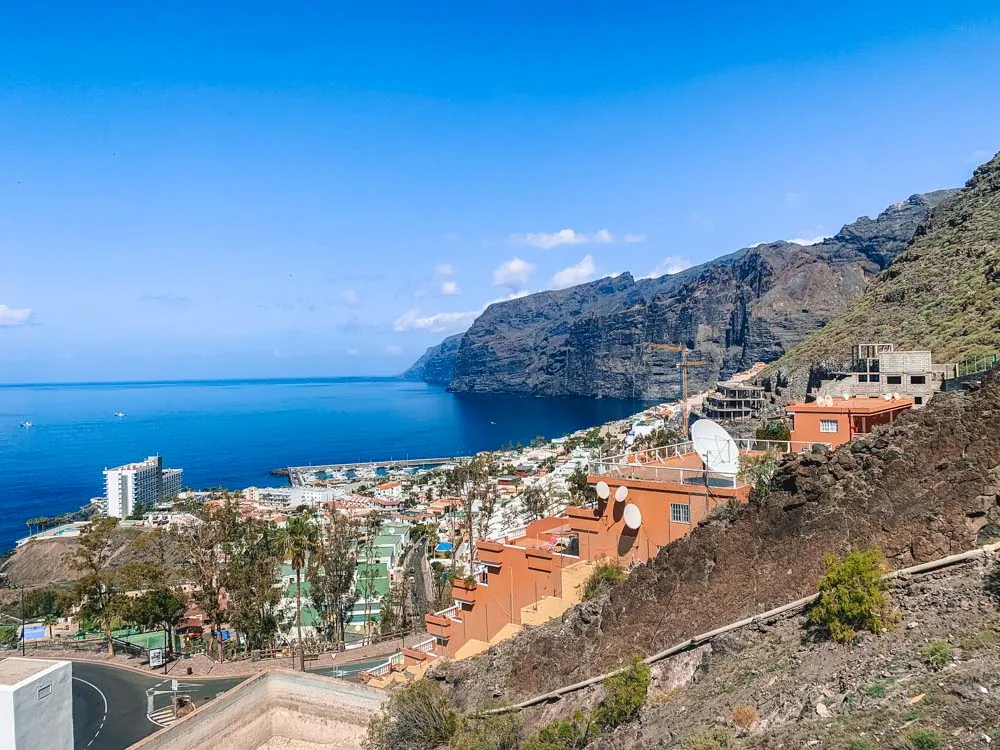 View over the town and cliffs of Los Gigantes
