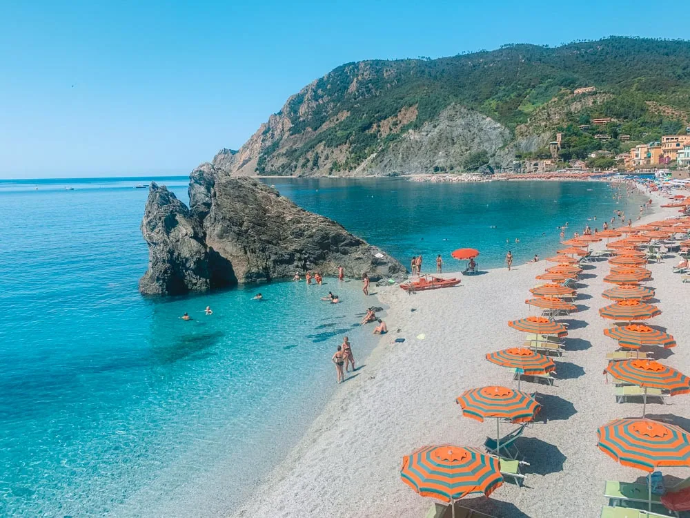 Fegina Beach in Monterosso al Mare in Cinque Terre