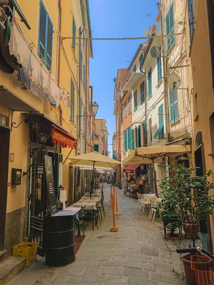 The cute streets of Monterosso al Mare - the best place to stay in Cinque Terre for a beach vacation