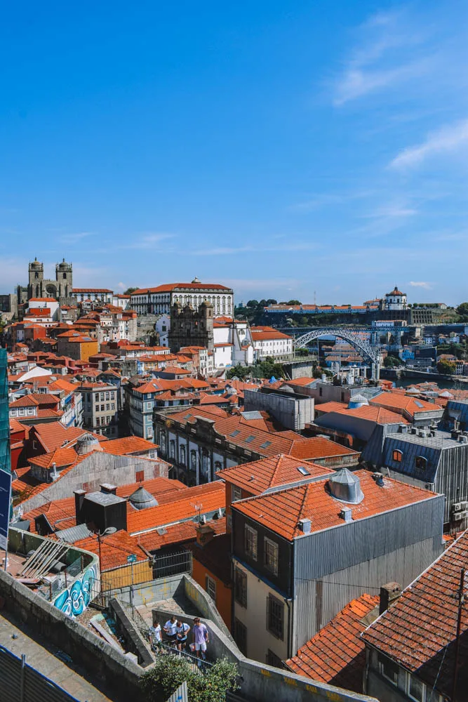 The view from Miradouro da Vitoria in Porto, Portugal