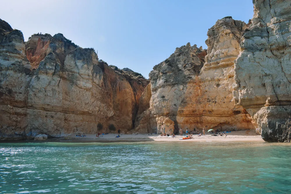 Some of the gorgeous coast and beach views you can see during your Ponta da Piedade boat tour