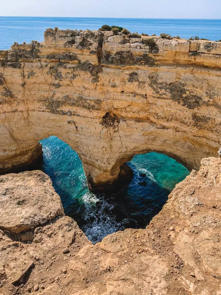 The unique rock formations of the Algarve
